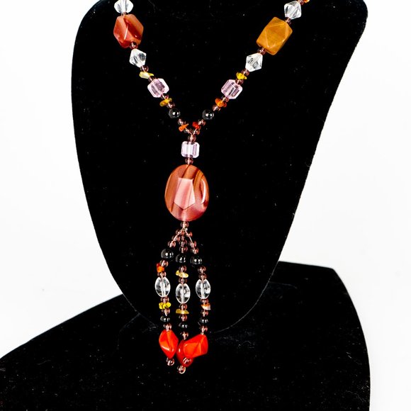 NWOT Natural stone/agate necklace - Picture 4 of 4